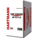 Torf kwaśny 0-20mm pH 3,5-4,5 250L Hartmann