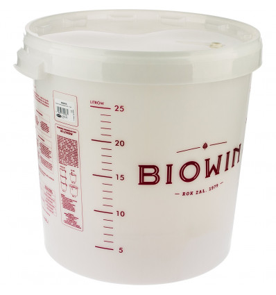 Pojemnik fermentacyjny 30L z nadrukiem BIOWIN