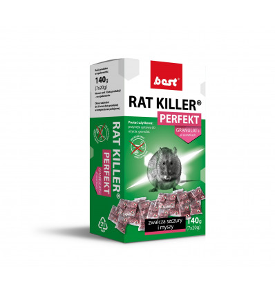 Rat Killer Perfekt granulat saszetki 140g BEST
