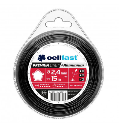 Żyłka tnące do wykaszarek ręcznych gwiazdka 2,4 mm Premium Line Cellfast