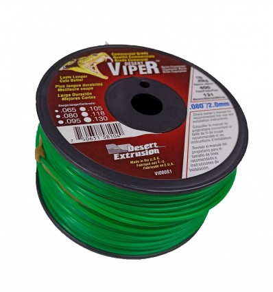 Żyłka tnąca VIPER 2.4MM/86M okrągła - zielona