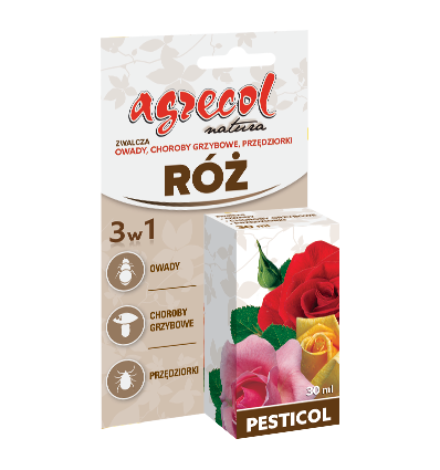 PESTICOL 3w1 zwalcza szkodniki i choroby róż 30ml Agrecol