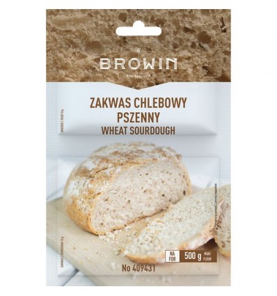 Zakwas chlebowy pszenny z drożdzami 23g BROWIN