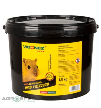 Vigonez Pasta do zwalczania myszy i szczurów 1,5kg