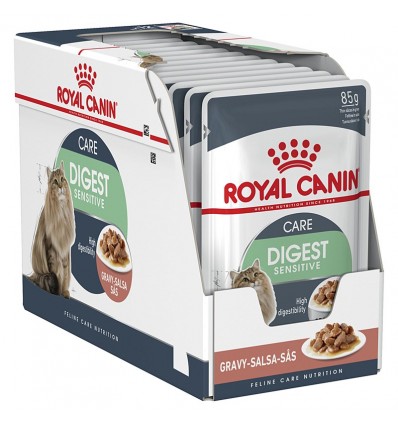 Zestaw Royal Canin Digest Sensitive karma mokra w sosie 12x85g