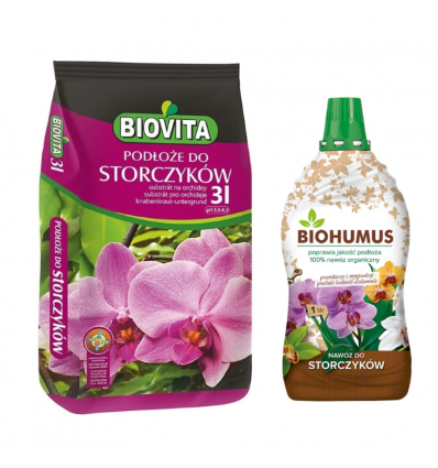 Zestaw do storczyków podłoże Biovita + Biohumus 1l Agrecol