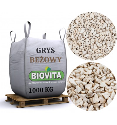 Biovita Grys Beżowy 8-16mm big bag