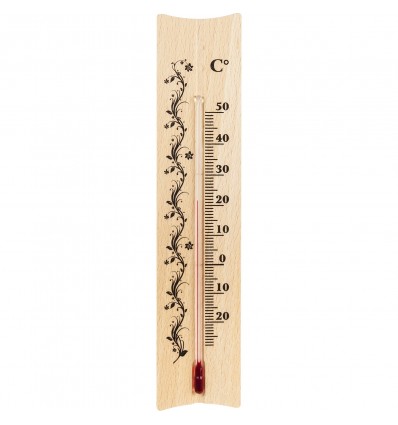 Drewniany termometr pokojowy 18,5x4cm BROWIN