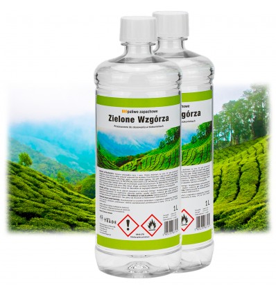 ZESTAW Biopaliwo zapachowe 1L zielone wzgórza x2 