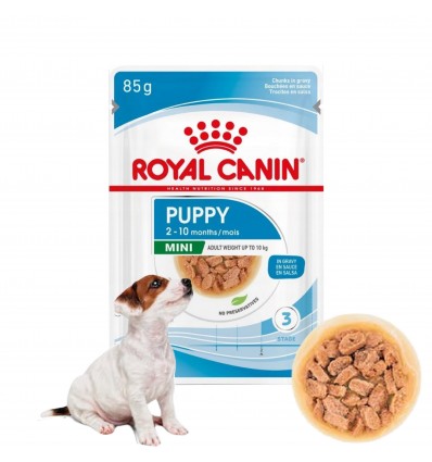 Mini Puppy karma mokra saszetka dla szczeniąt 85g Royal Canin