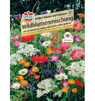 Mieszanka kwiatów 'SPERLI's Blumen- und Kräutermix' Nasiona PREMIUM Sperli