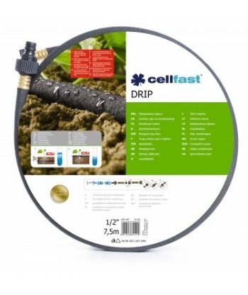 Wąż nawadniający kropelkowy pocący Cellfast DRIP 1/2" 7,5m