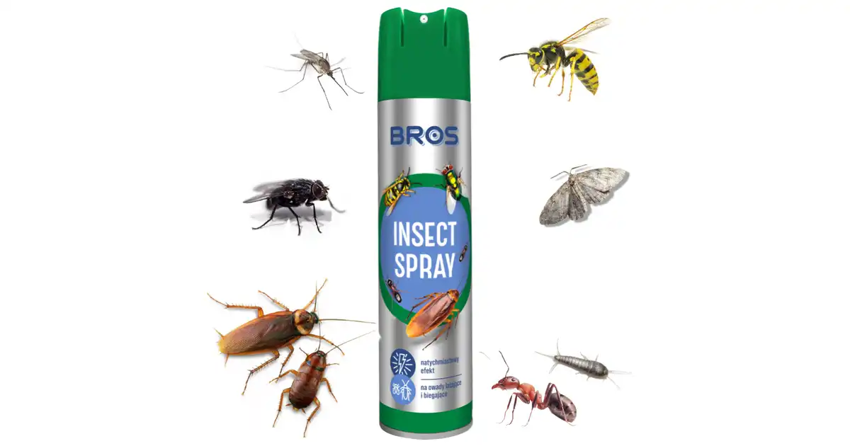 INSECT Spray na owady biegające i latające 300 ml BROS