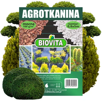 AGROTKANINA mocna czarna 100g/m2, 0,8x5m BIOVITA