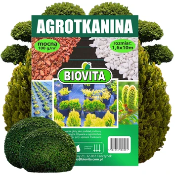 AGROTKANINA mocna czarna 100g/m2 1,6x10m BIOVITA