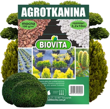 AGROTKANINA mocna czarna 100g/m2 3,2x10m BIOVITA