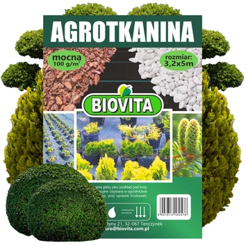 AGROTKANINA mocna czarna 100g/m2 3,2x5m BIOVITA