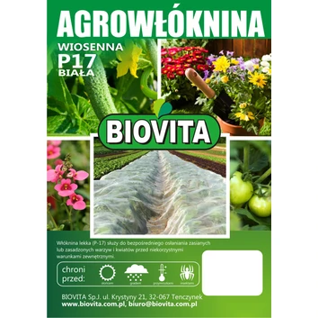AGROWŁÓKNINA P-17 biała 3,2x5m BIOVITA