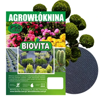 AGROWŁÓKNINA  P-50 czarna 1,6x5m BIOVITA