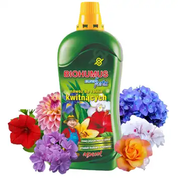 BIOHUMUS Super Forte nawóz do roślin kwitnących kwiatów 1,2L Agrecol