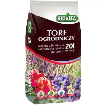 Biovita 20l torf kwaśny 3,5-4,5 pH