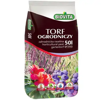 Biovita 50l torf kwaśny pH 3,5-4,5