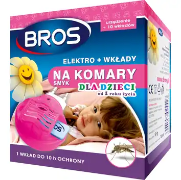 Elektro + 10 wkładów na komary dla dzieci SMYK BROS