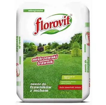 Florovit nawóz do trawników z mchem - Mistrzowski Trawnik 25kg