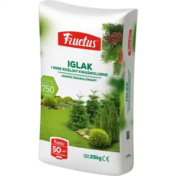 Fructus Nawóz do tui tuji, iglaków, roślin kwaśnolubnych 25 kg