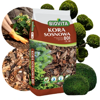 Kora mielona sosnowa BIOVITA 10-60 mm 80L