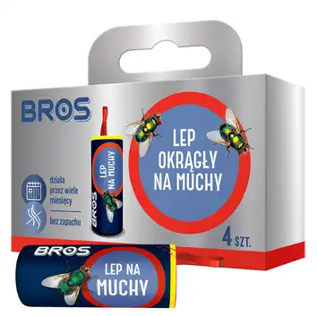 Lep ma muchy, meszki okrągły 4 szt. BROS