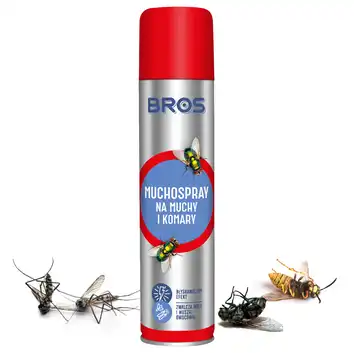 Muchospray na muchy, komary, osy owady latające 400 ml BROS