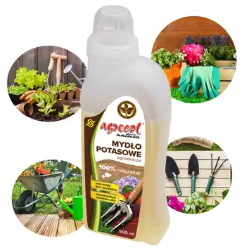 Mydło potasowe ogrodnicze Naturalne w płynie 500 ml Agrecol