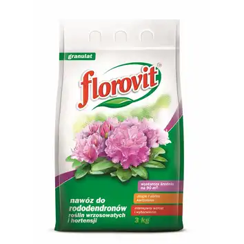Nawóz FLOROVIT dla rododendronów roślin wrzosowatych i hortensji 3 kg