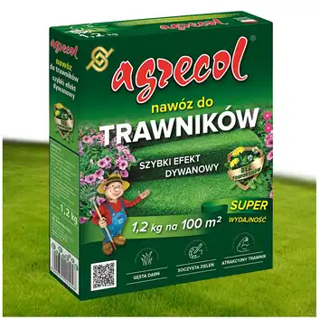 Nawóz do trawników Szybki Efekt Dywanowy mineralny 1,2 kg Agrecol