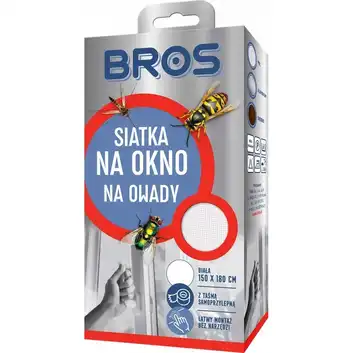 Siatka moskitiera na okno 150x180 Biała BROS