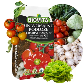 Substrat torfowy ziemia pH 5,5-6,5 BIOVITA 5L