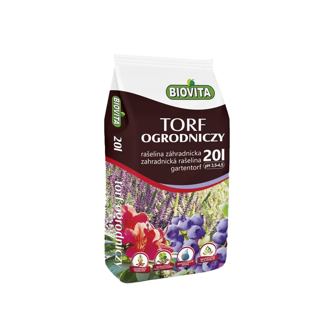 Biovita 20l torf kwaśny 3,5-4,5 pH