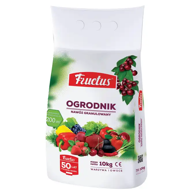 Fructus Ogrodnik Uniwersalny Nawóz do traw, iglaków, warzyw i owoców 10kg