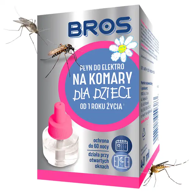 PŁYN uzupełniający do ELEKTRO na komary dla dzieci od 1 roku życia BROS
