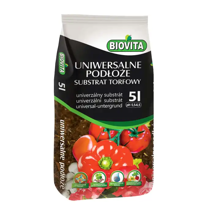 Substrat torfowy ziemia pH 5,5-6,5 BIOVITA 5L