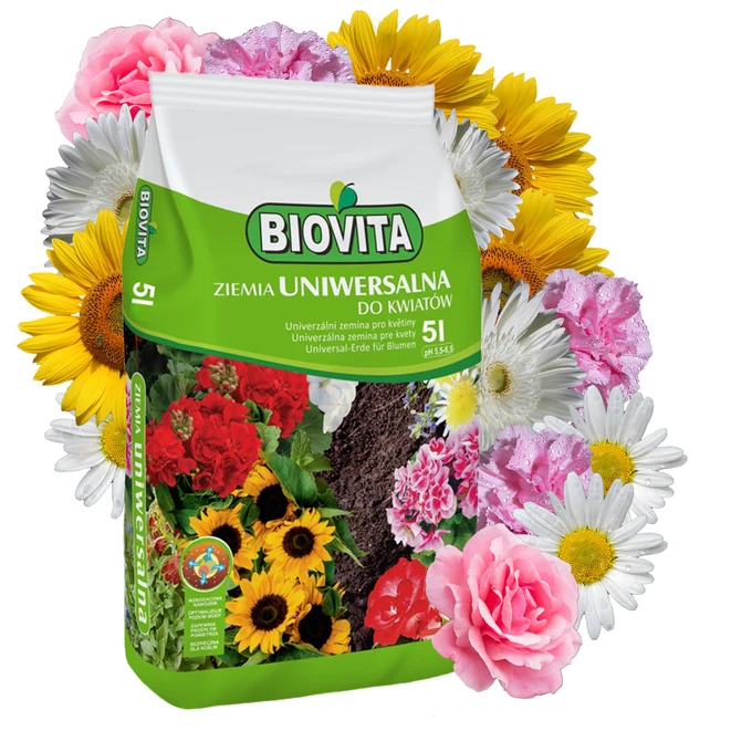 Ziemia uniwersalna do kwiatów BIOVITA 5Litrów