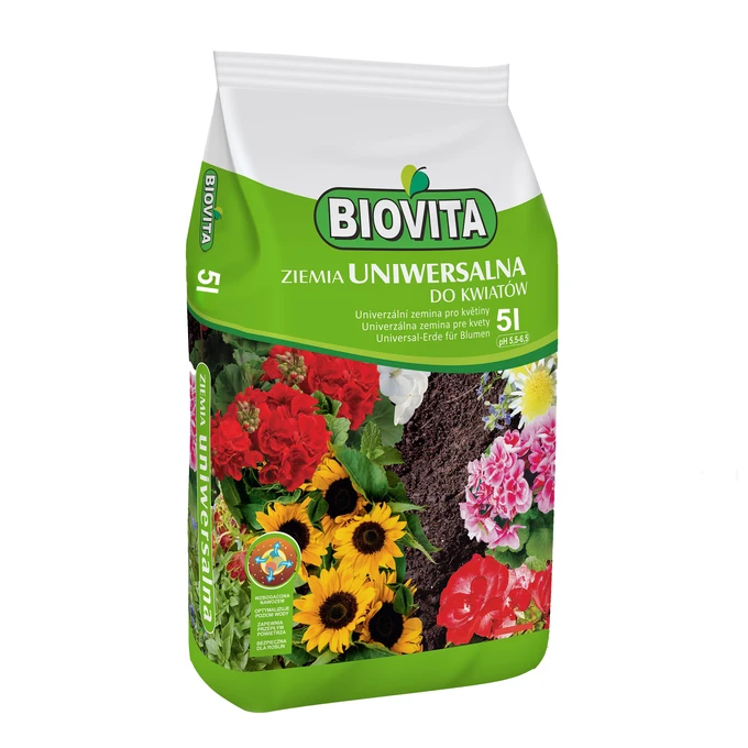 Ziemia uniwersalna do kwiatów BIOVITA 5Litrów