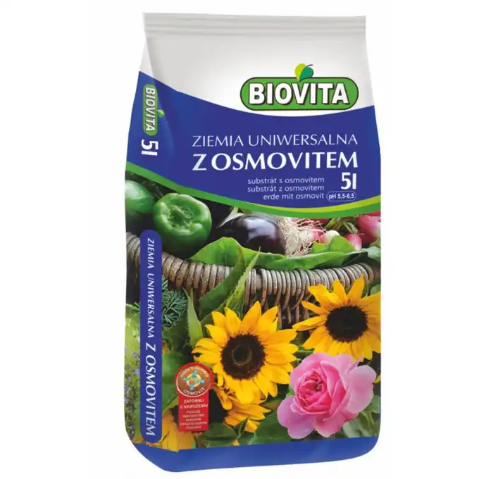 Ziemia uniwersalna do kwiatów z osmovitem BIOVITA 5L