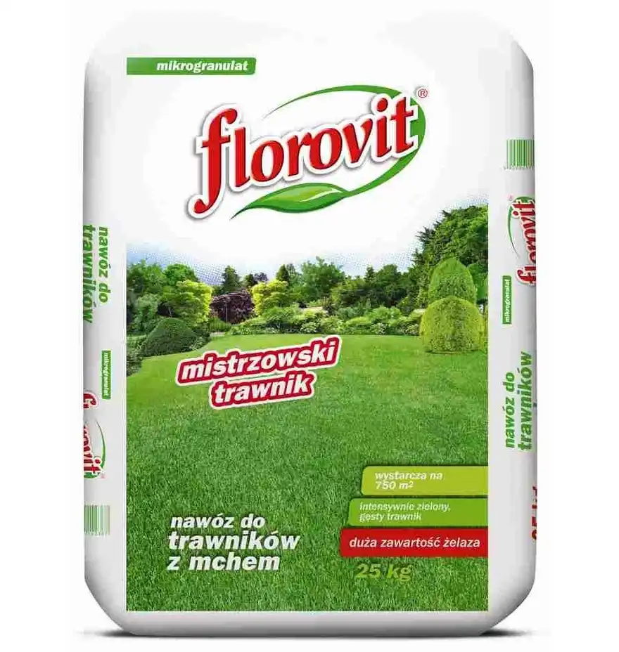 Florovit nawóz do trawników z mchem - Mistrzowski Trawnik 25kg