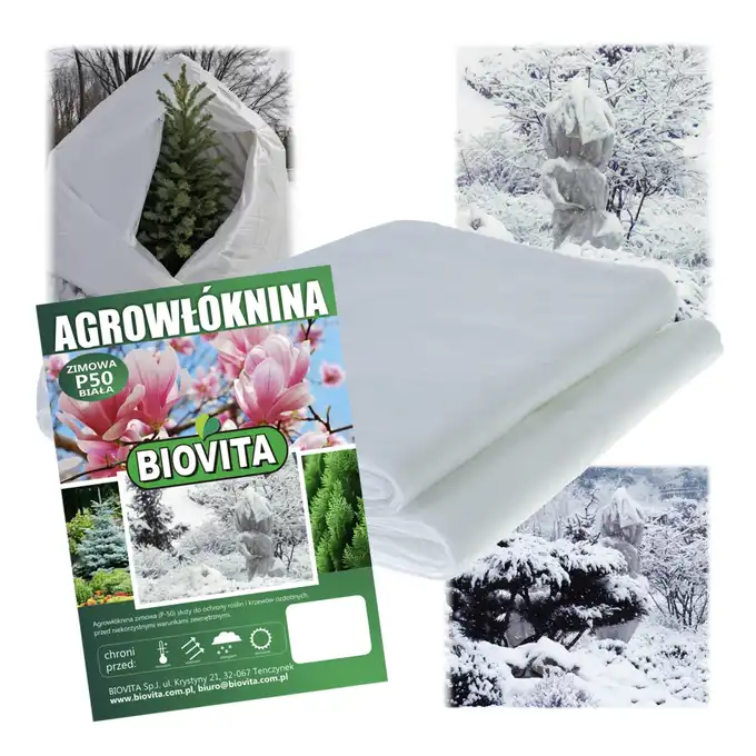 AGROWŁÓKNINA zimowa P-50 biała 3,2x10m BIOVITA