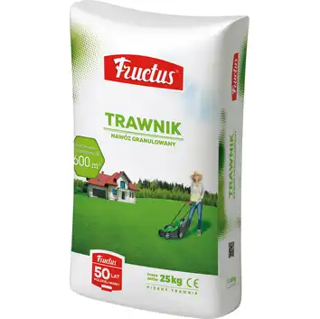 FRUCTUS WIELOSKŁADNIKOWY MINERALNY NAWÓZ DO TRAWNIKÓW DO KAŻDEGO RODZAJU TRAWY 25KG