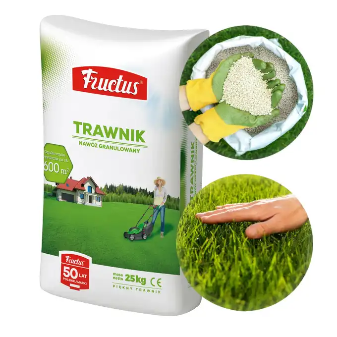 FRUCTUS WIELOSKŁADNIKOWY MINERALNY NAWÓZ DO TRAWNIKÓW DO KAŻDEGO RODZAJU TRAWY 25KG