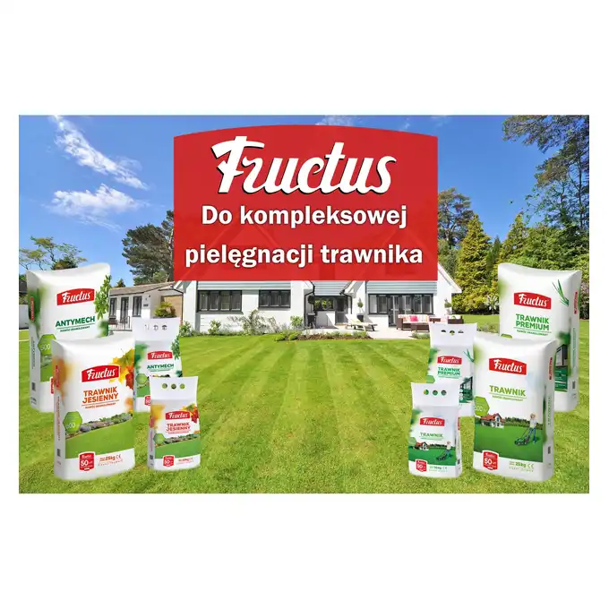 FRUCTUS  WIELOSKŁADNIKOWY Nawóz do trawy trawników ANTYMECH 25kg PRZECIWKO MCHU
