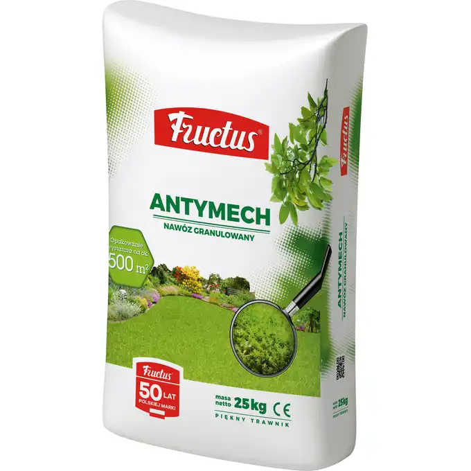 FRUCTUS  WIELOSKŁADNIKOWY Nawóz do trawy trawników ANTYMECH 25kg PRZECIWKO MCHU